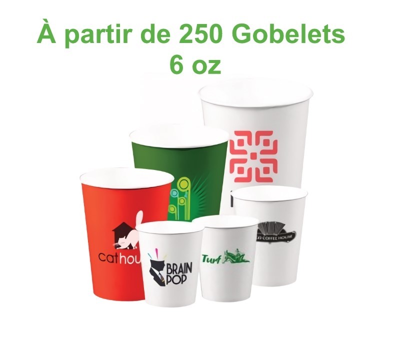 Gobelet carton personnalisé 6oz