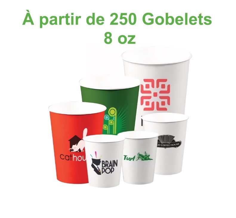 Gobelet carton personnalisé 8oz