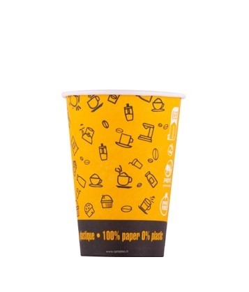 GOBELET CARTON DECOR 18/20cl -7oz  100% PAPIER