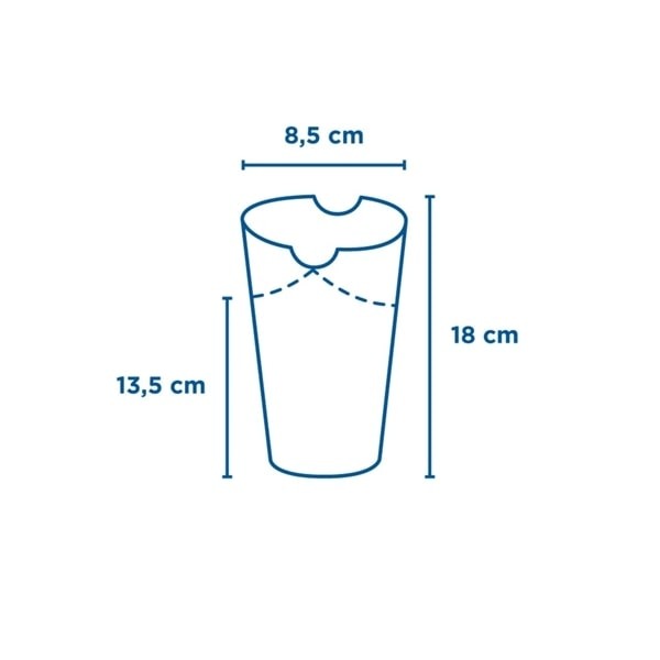 GOBELET à FRITES AVEC FERMETURE 660 ml (1000pièces)