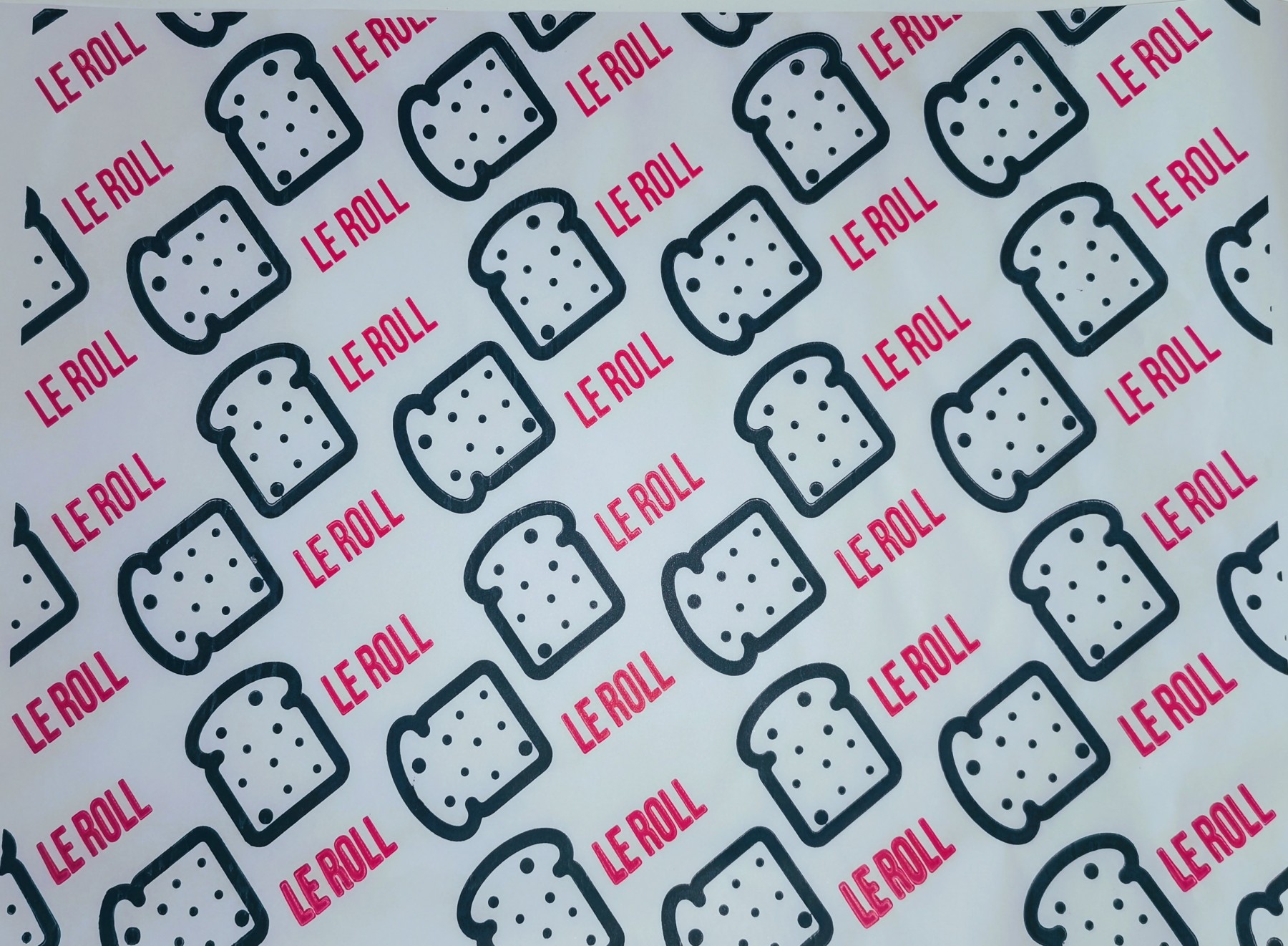 PAPIER ALIMENTAIRE BLANC  "THERMOPLUME" Ingraissable PERSONNALISÉ 40x50cm