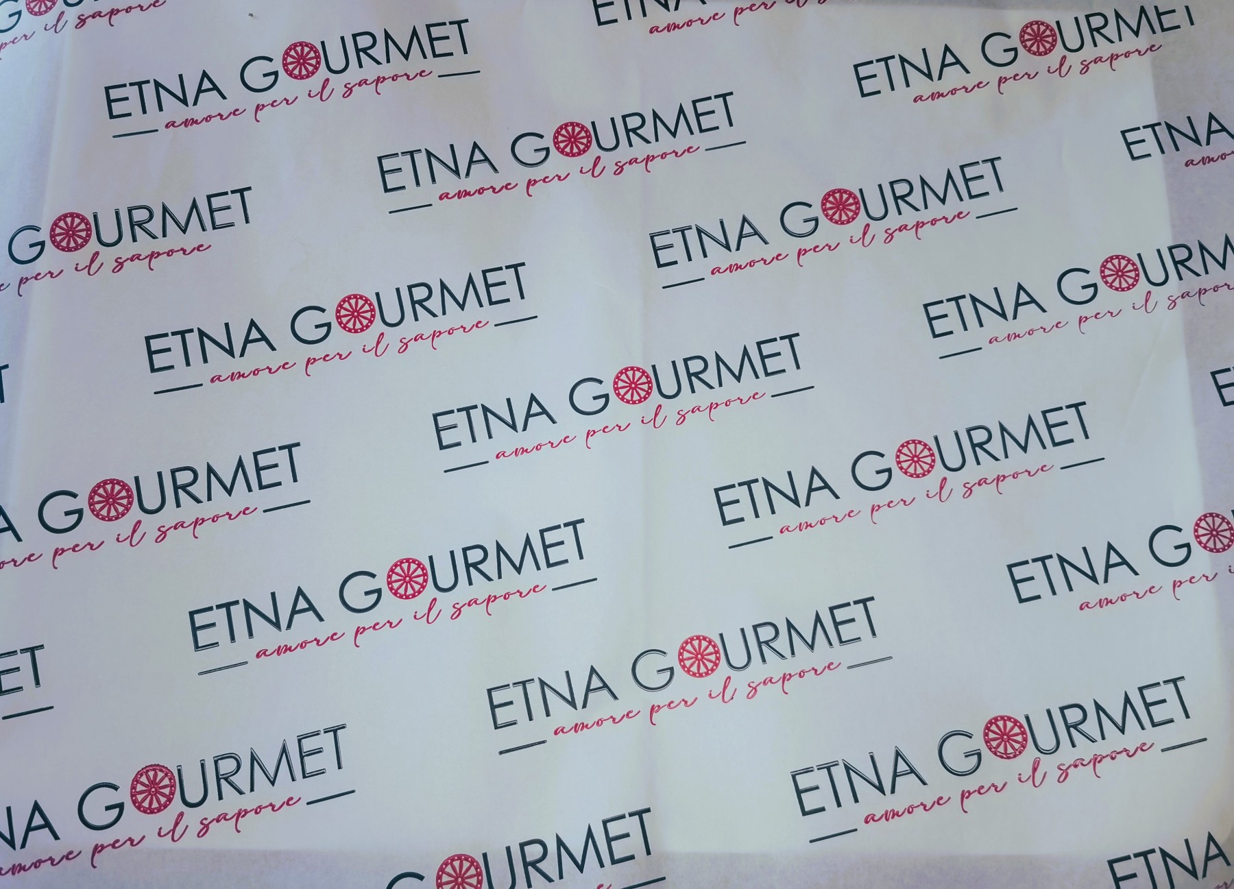 PAPIER ALIMENTAIRE BLANC "THERMOPLUME" PERSONNALISÉ 1 couleur 40x40cm