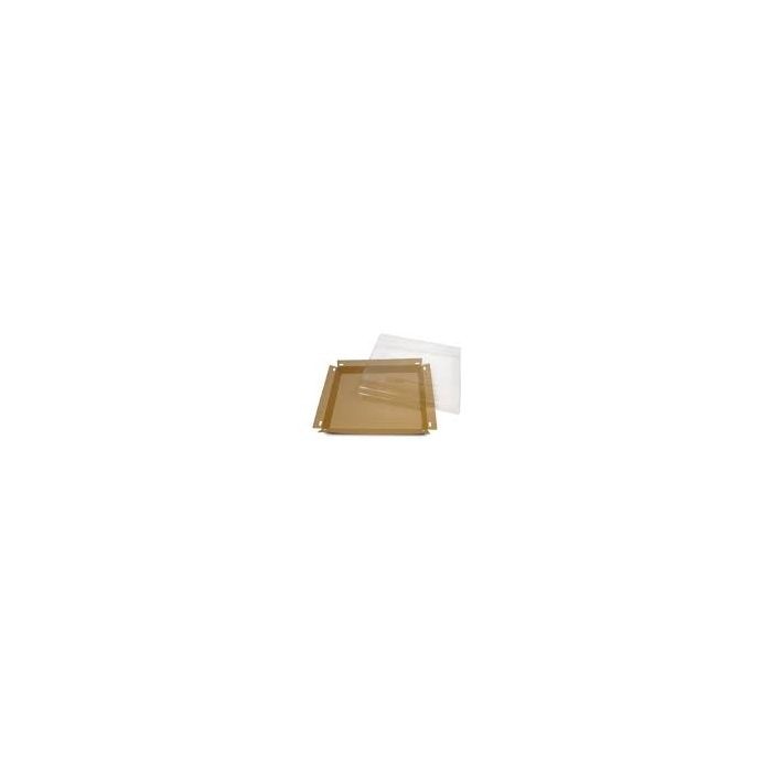 Plateau carton NOIR avec couvercle 220x100x45 - LUXIPACK