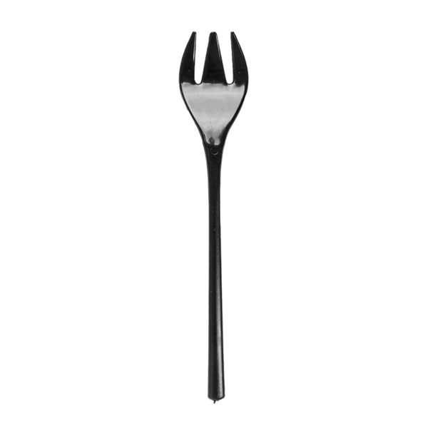 Mini fourchette à verrine noire par 200 RÉUTILISABLE