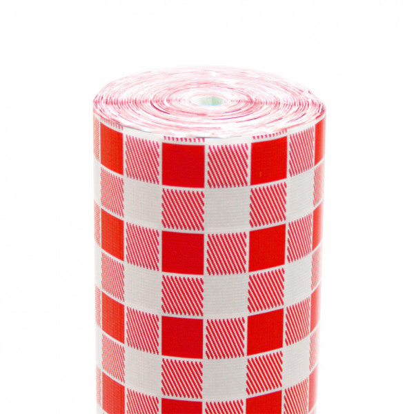 ROULEAU DE NAPPE VICHY ROUGE & BLANC 1m20x100m