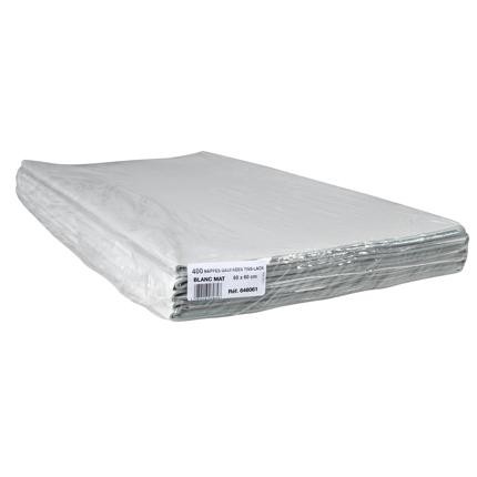NAPPES FORMAT TISSLACK PAPIER BLANCHE 60X60CM