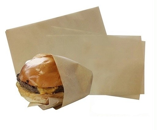 PAPIER ALIMENTAIRE BLANC OU KRAFT "THERMOPLUME" PERSONNALISÉ 35x25cm