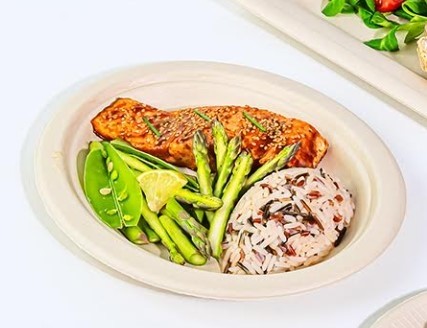 ASSIETTE BIODEGRADABLE OVALE