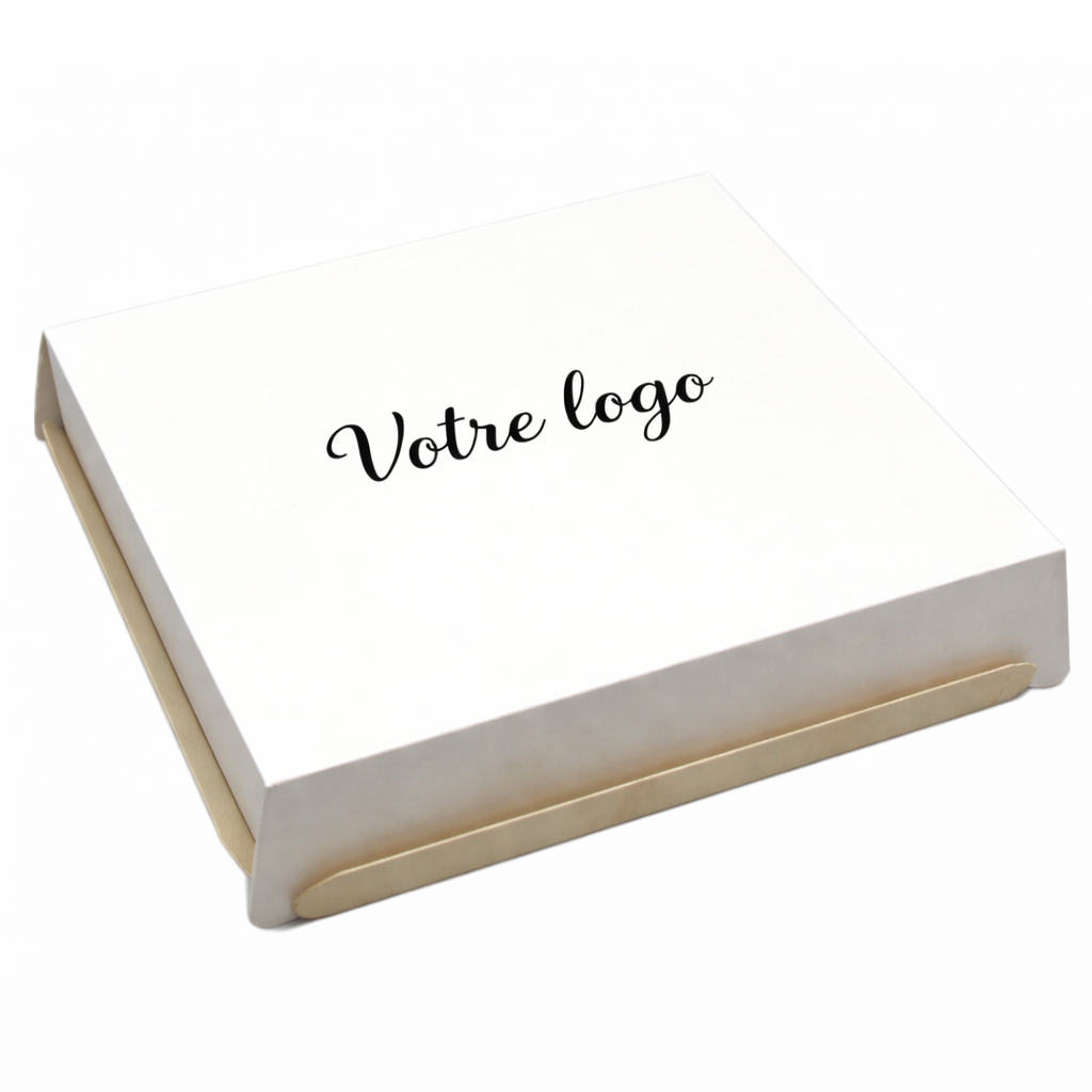 PLATEAU "MADERA" AVEC COUVERCLE 24X24cm PERSONNALISE