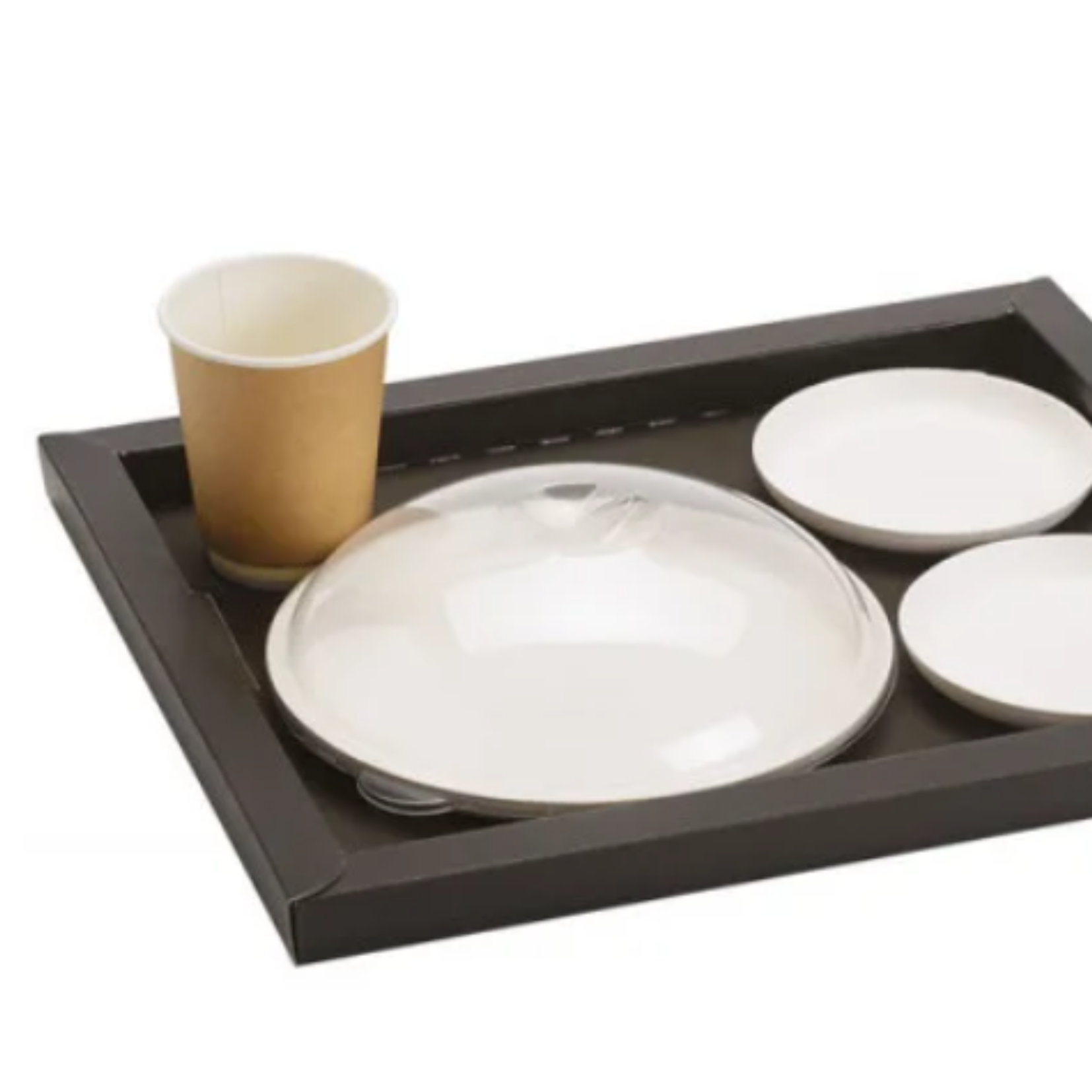 COUVERCLE pour Assiette ronde en bagasse Ø12 cm