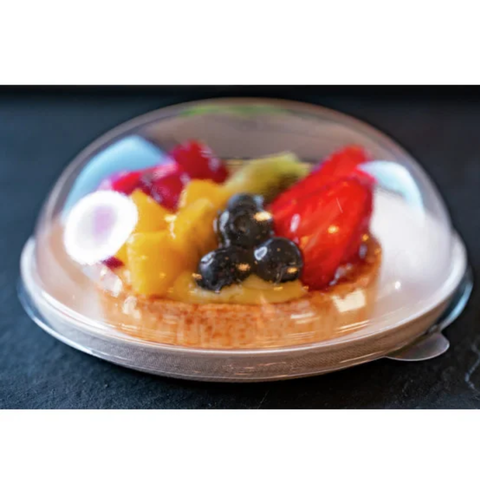 COUVERCLE pour Assiette ronde en bagasse Ø12 cm