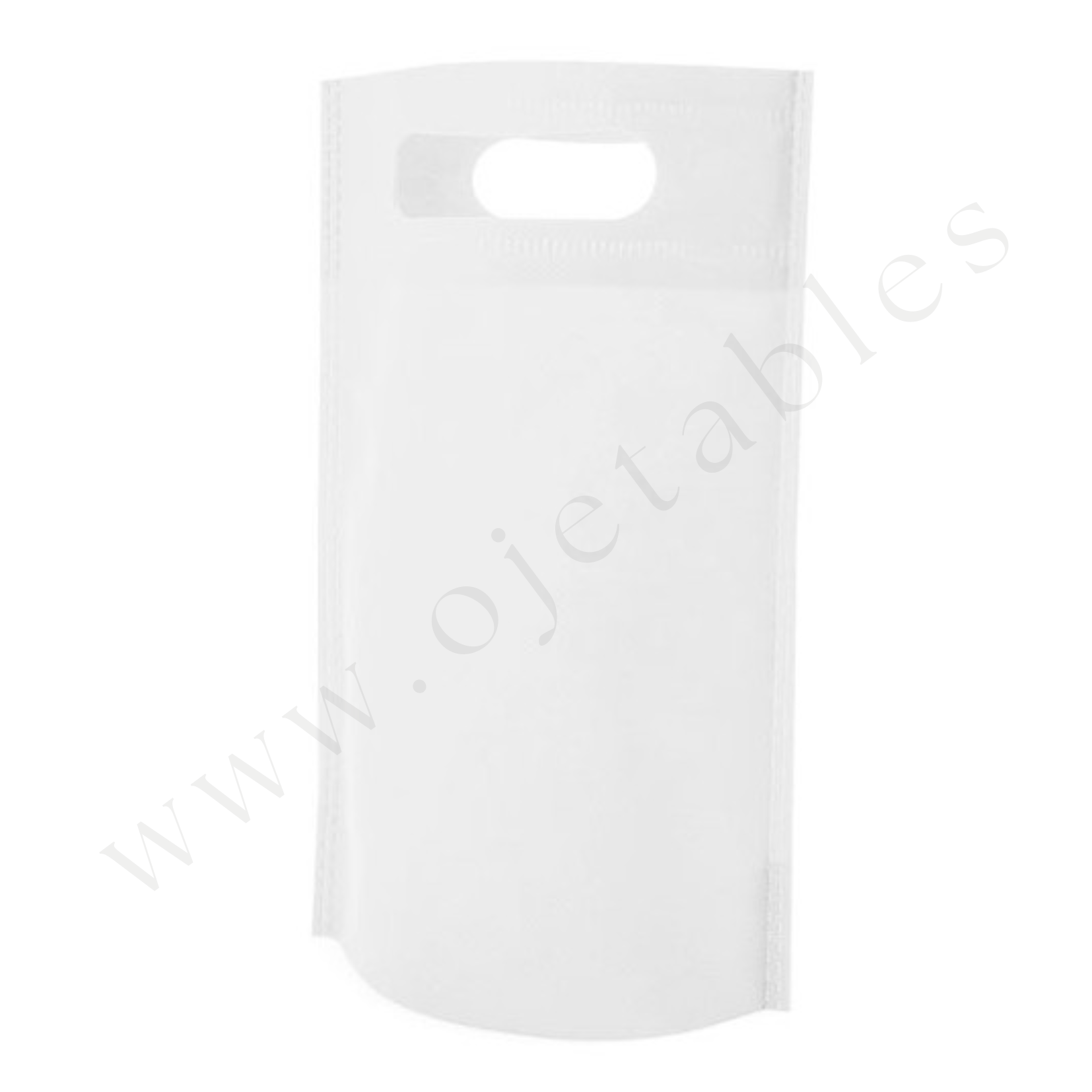 Sac tissus non tissé 15x7x23cm 80gr/m2 personnalisé 1 couleur - Couleur du sac au choix 