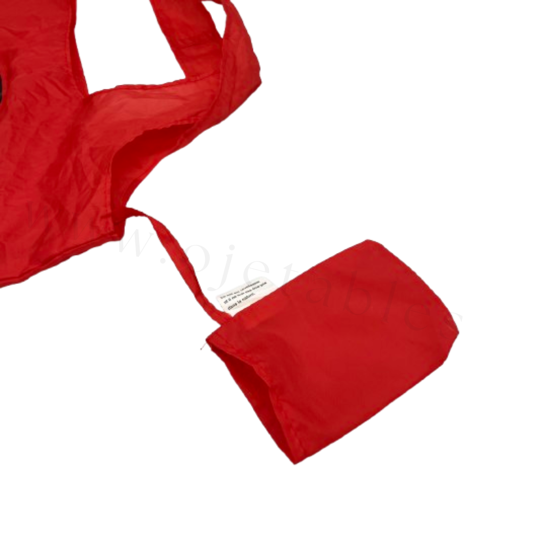 Sac polyester pliable avec pochette intégrée – 45 × 34 cm, soufflet 20 cm