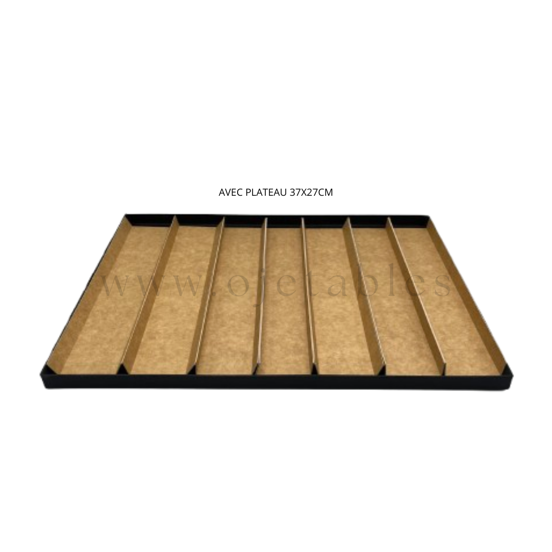 Réglette kraft 250×45×15mm pour plateau cocktail LUX