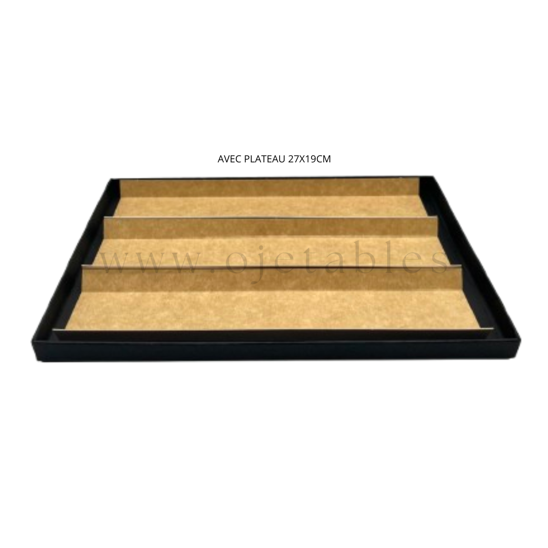 Réglette kraft 250×45×15mm pour plateau cocktail LUX