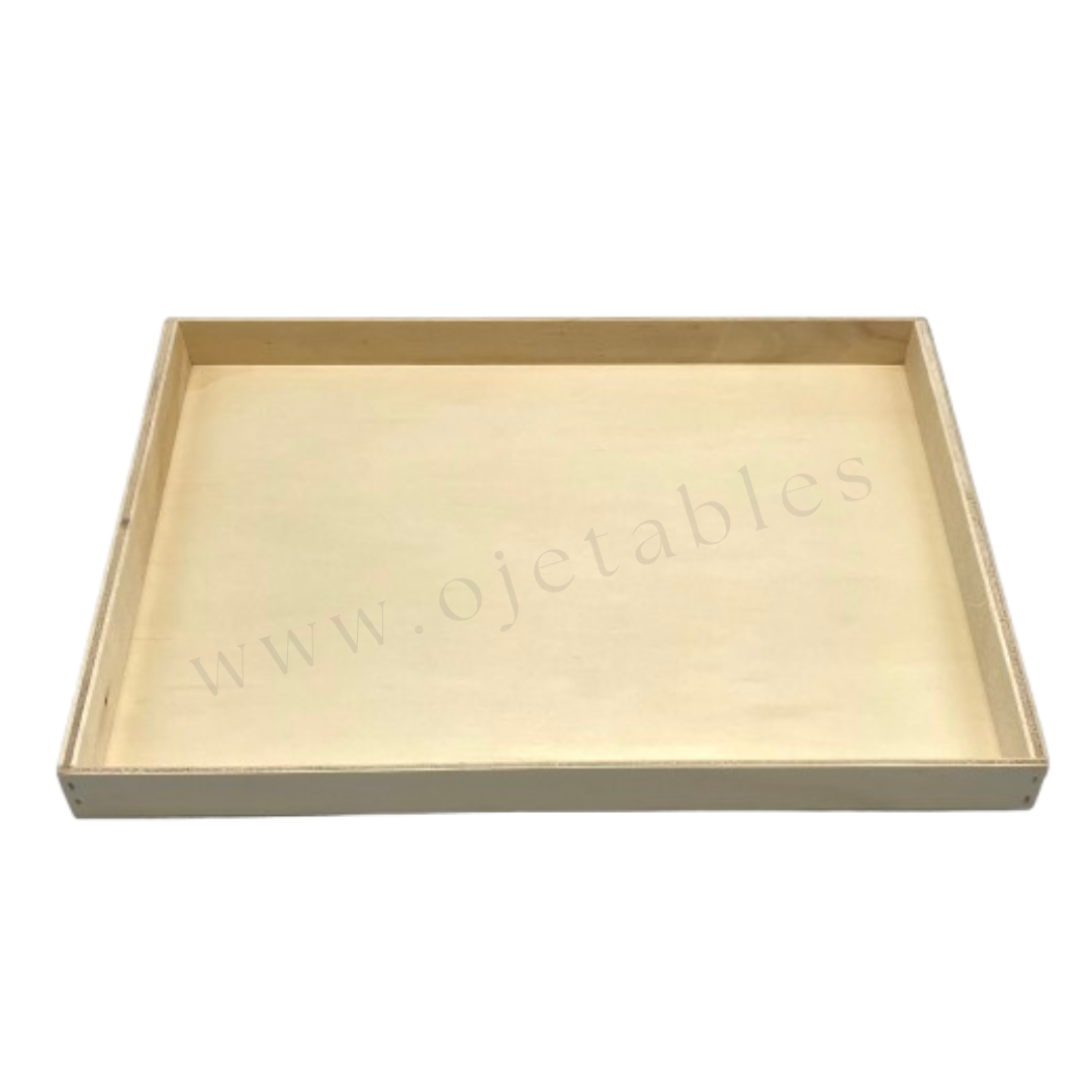 28 Plateaux en bois 380x273x30mm