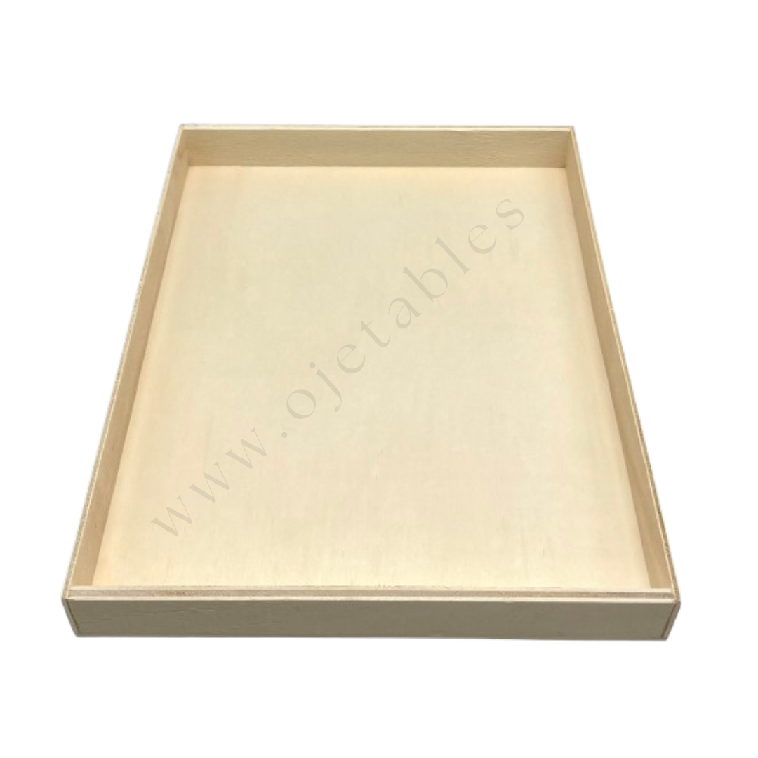 28 Plateaux en bois 380x273x30mm