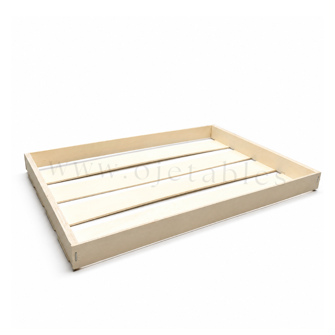Kit Cagettes bois avec insert blanc – 30x30.2x3.2cm