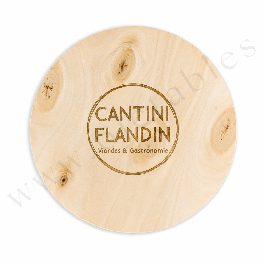 WOOD BOX XXL 6 LITRES AVEC COUVERCLE Ø33cm