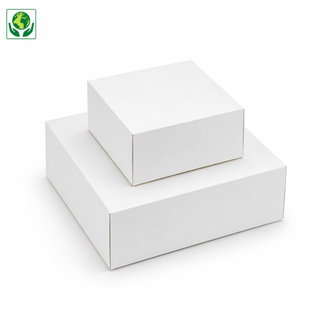 BOITE PATISSIERE BLANCHE 14X14X7