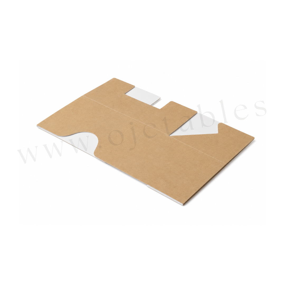 ETUI SANDWICH EN CARTON intérieur BLANC laminé 120X70X63 MM - personnalisé 1 couleur 