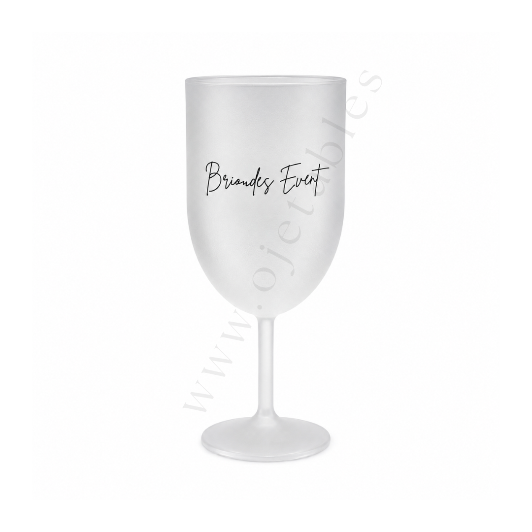 Verre à vin 18cl personnalisé en PP - Impression multicouleurs