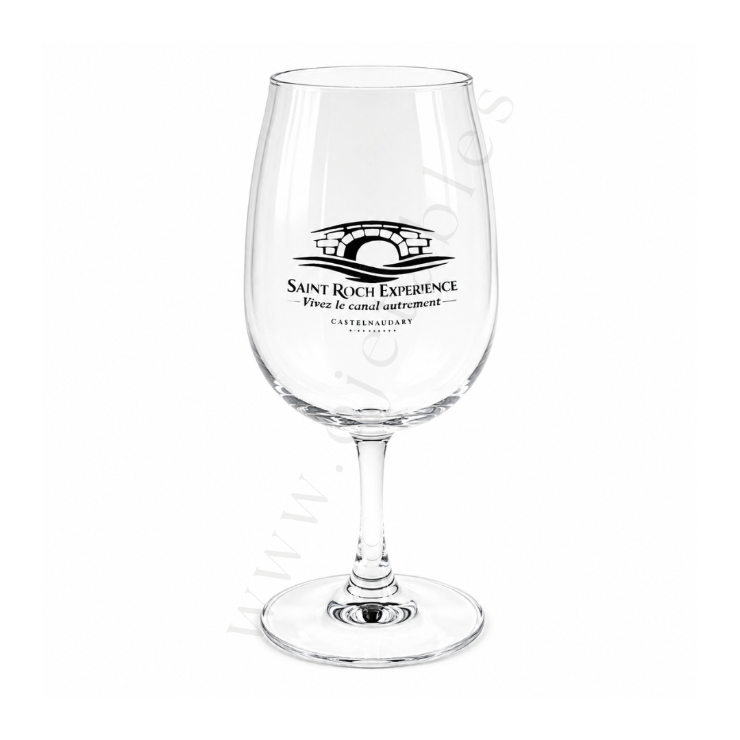 VERRE A PIED "INAO" Incassable & réutilisable en TRITAN 22cl - Personnalisé en 1 couleur