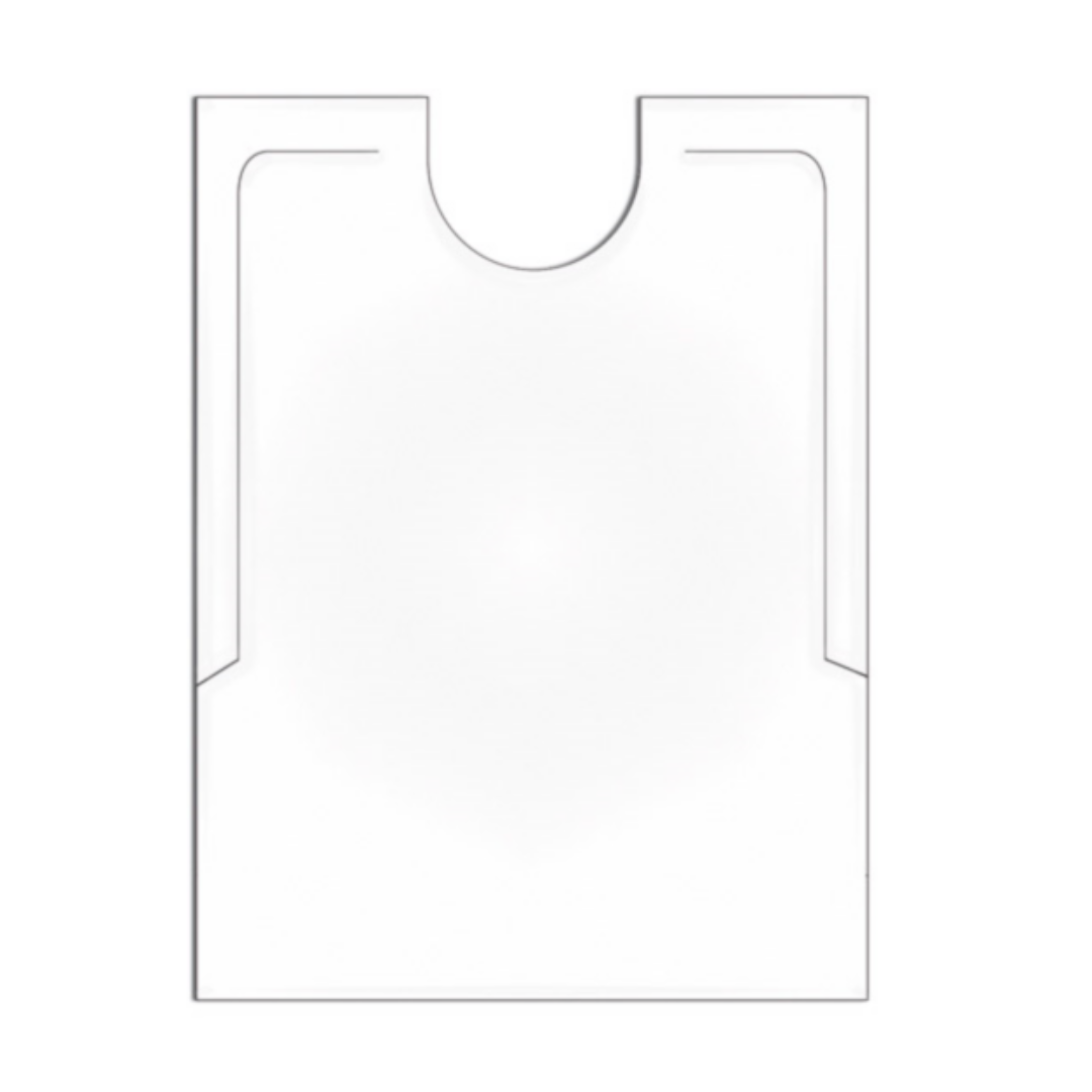 BAVOIRS POUR ADULTE 38,3x48 CM BLANC CPE