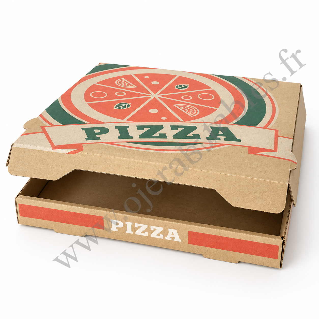 DÉSTOCKAGE – BOÎTE PIZZA KRAFT 50X50X4 CM