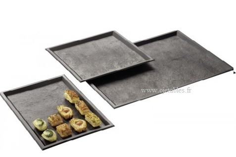 Couvercle pour Plateau texture ardoise 29.5x19.5cm 