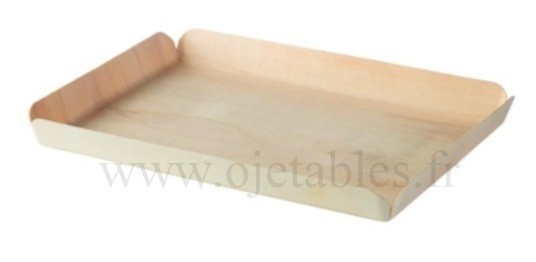 PLATEAU "MADERA" AVEC COUVERCLE 30x21CM PERSONNALISE 