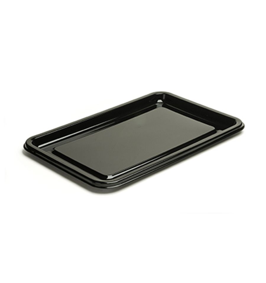 PLATEAU PLASTIQUE NOIR 35x24CM