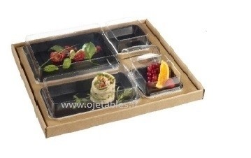 Kit complet coffret rigide personnalisé-Kit assiette noir