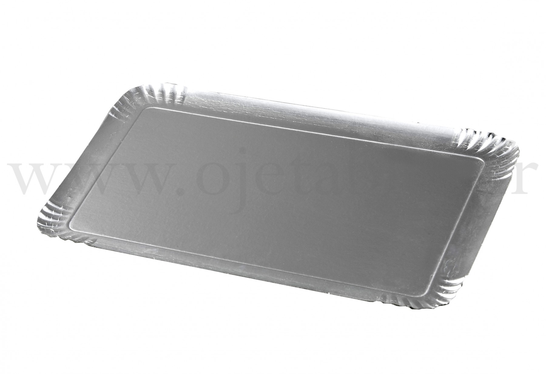 PLATEAU TRAITEUR 28x42cm Rigide Argent