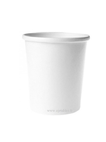 POT EN CARTON BLANC 780ml Ø 116mm