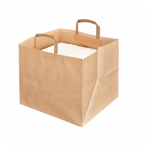 Grand Sac cabas papier 36+31x36cm pour plateaux repas