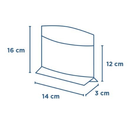 Sachet papier kraft avec fenêtre 14cm