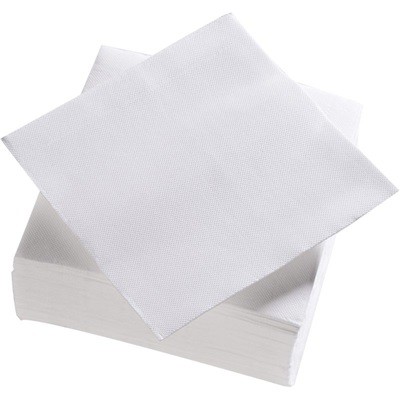 SERVIETTES PAPIER OUATE BLANCHE 38x38