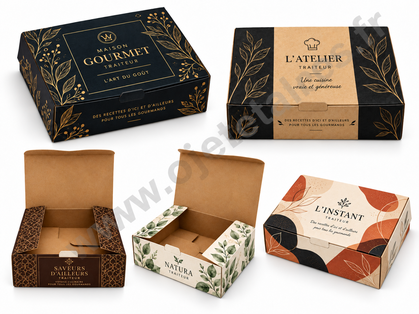 Coffret en carton personnalisé multicouleurs 260x200x89mm