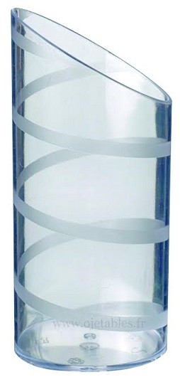 VERRINE PLASTIQUE TUBE SPIRALE 80 ml