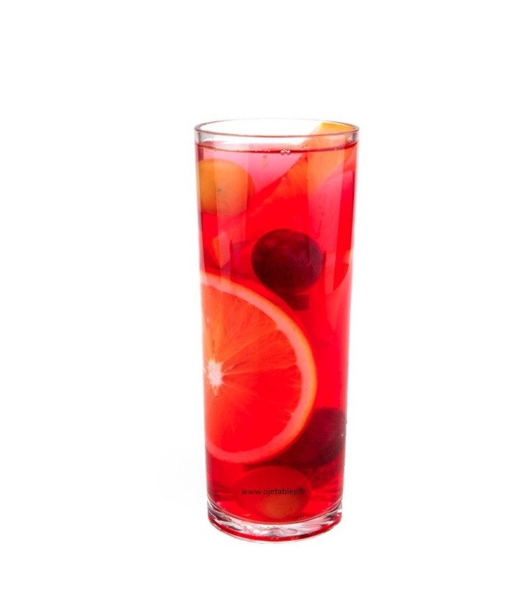 Verre tube Incassable & réutilisable en Tritan 30cl