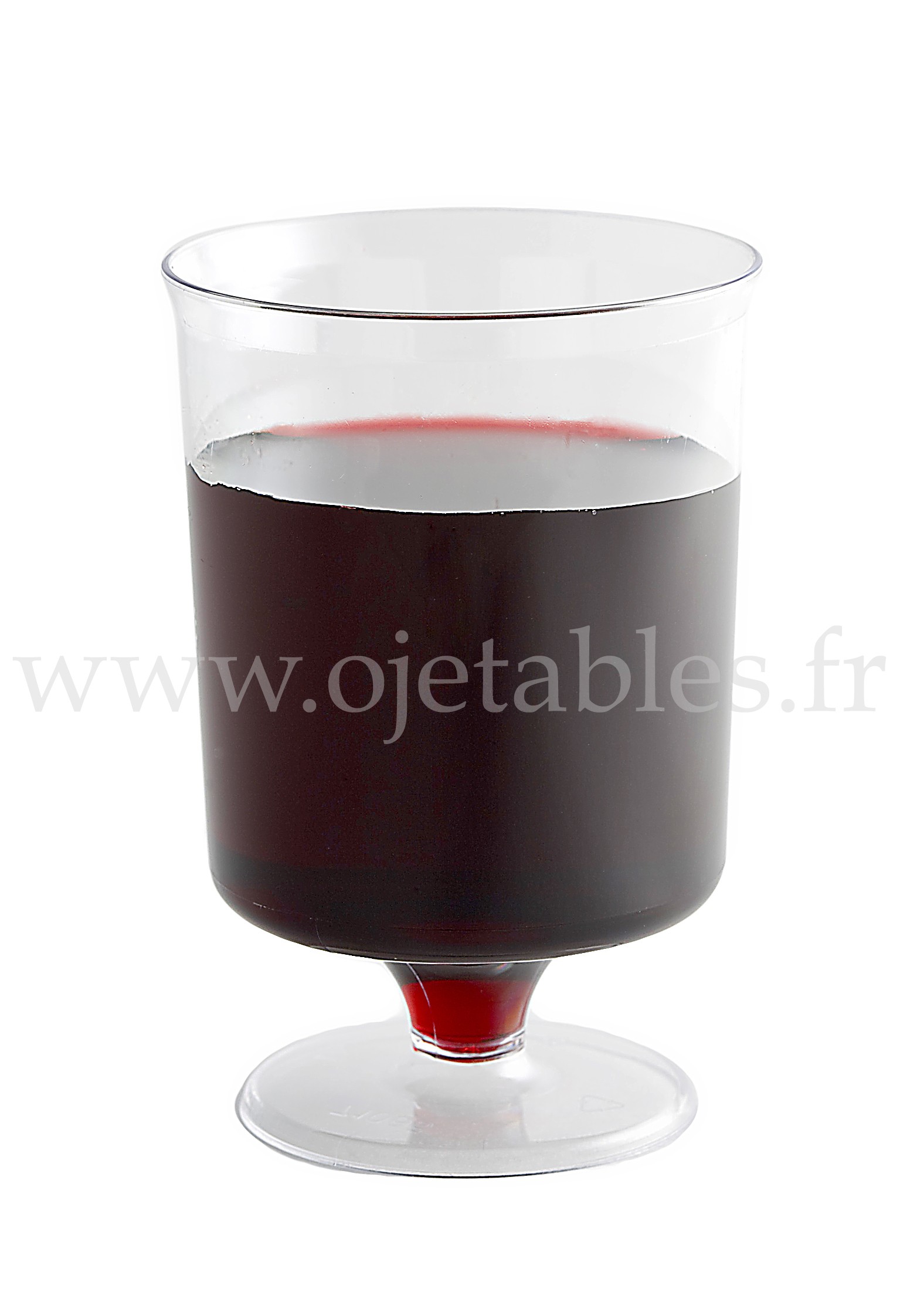 VERRE A PIED PLASTIQUE Réutilisable 16CL