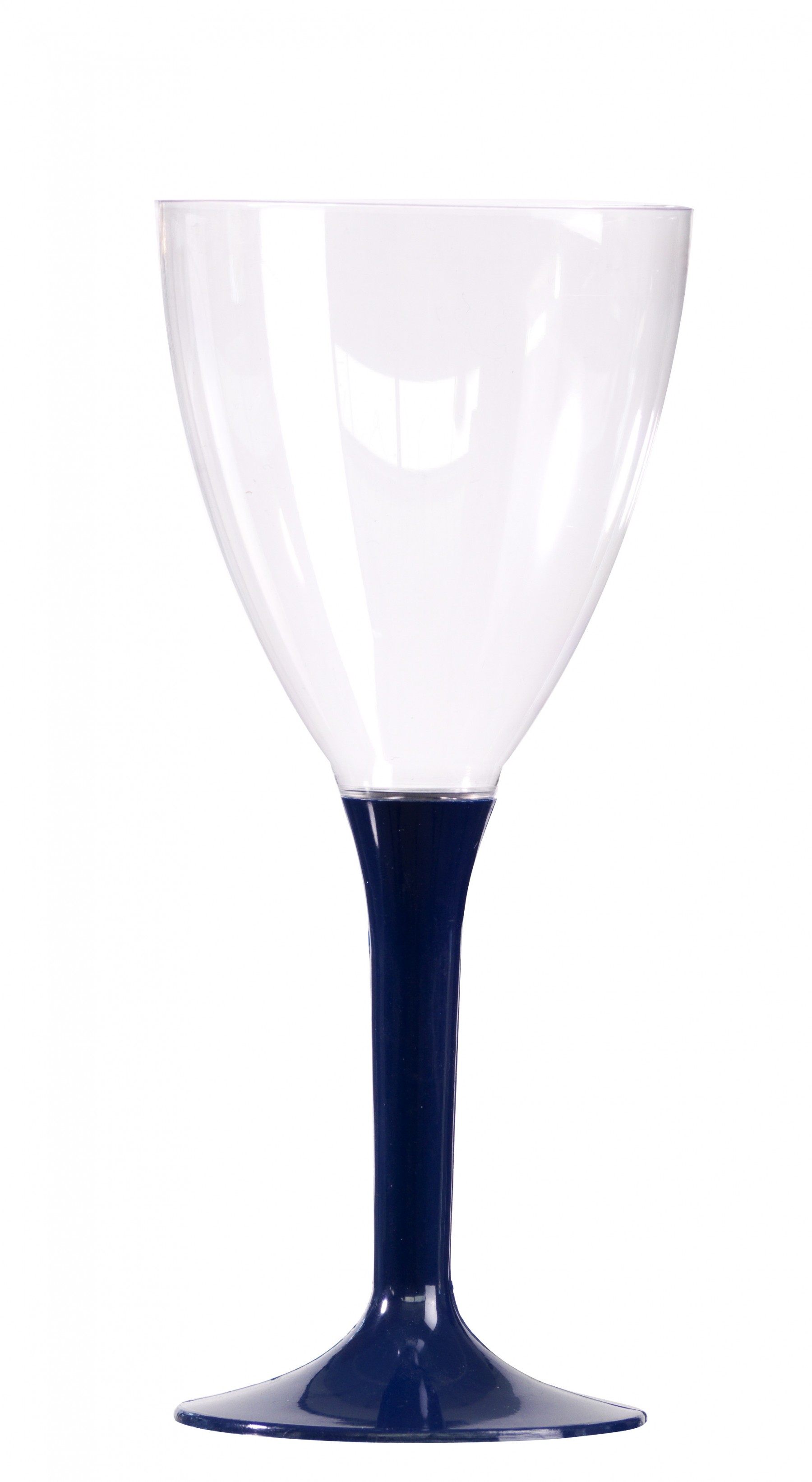 VERRE A VIN PLASTIQUE BLEU MARINE