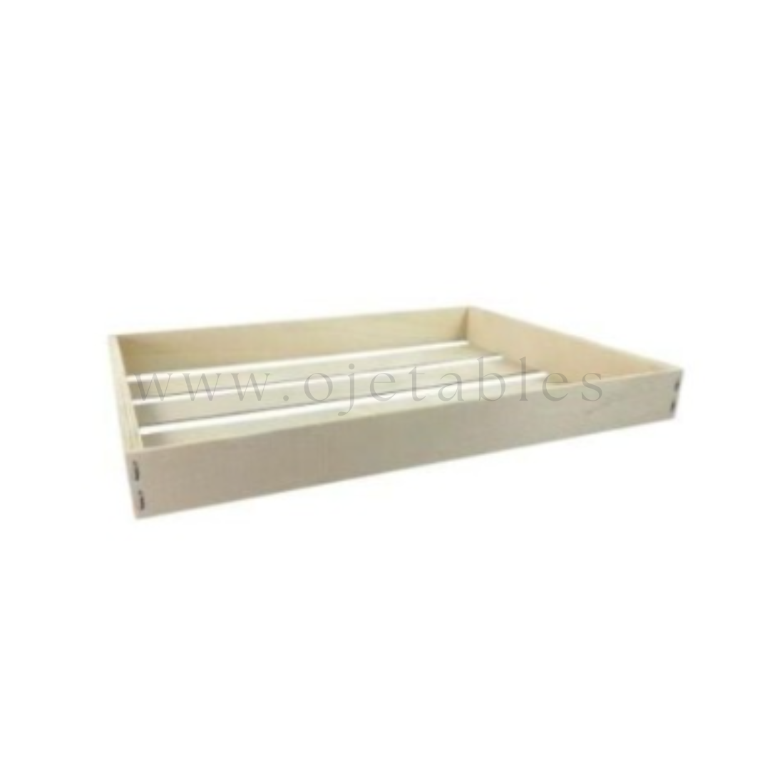 Kit Cagettes bois avec insert blanc – 30x30.2x3.2cm