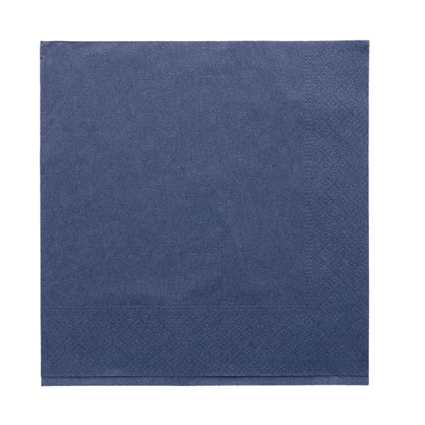 SERVIETTES ECOLABEL 2 PLIS  18 G/M2 39x39 CM BLEU MARINE OUATE (1600 UNITÉ) - Garcia de Pou