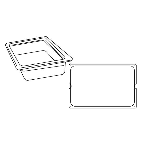 BAC GASTRONORM 1/1 25 L 53x32,5x20 CM TRANSPARENT POLYCARBONATE (1 UNITÉ) - Garcia de Pou