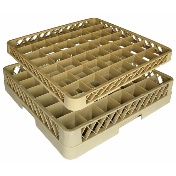 CASIER DE LAVAGE 49 COMPART. VERRES  50x50x10 CM BEIGE PP (1 UNITÉ) - Garcia de Pou