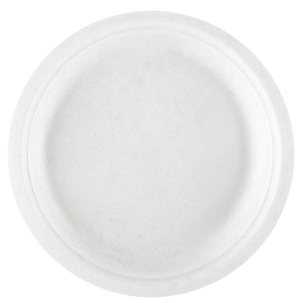 ASSIETTES "BIONIC"  Ø 18x1,8 CM BLANC BAGASSE (1000 UNITÉ) - Garcia de Pou