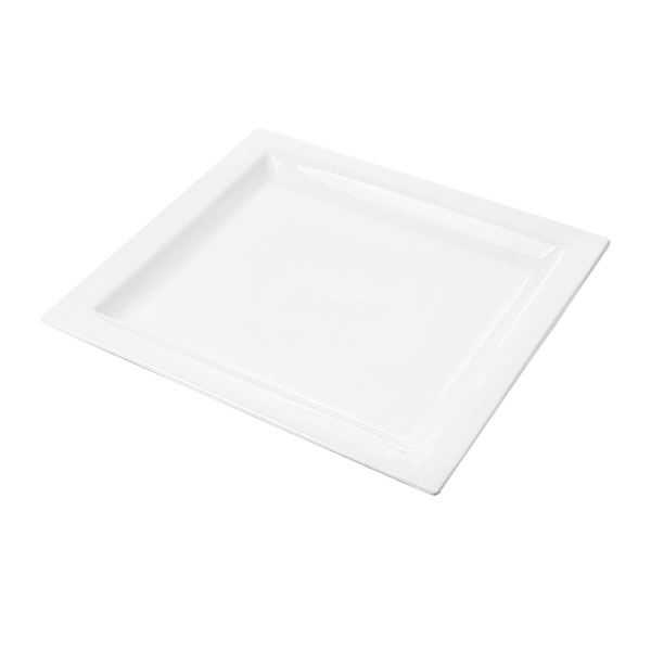 ASSIETTES RECTANGULAIRES  32x28,5 CM BLANC PORCELAINE (6 UNITÉ) - Garcia de Pou