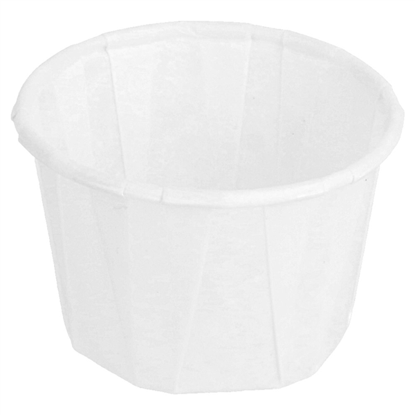 POTS PAPIER PLISSÉ 30 ML (1 oz) 80 G/M2 Ø4,4/3,1x2,8 CM BLANC PARCH.INGRAISSABLE (250 UNITÉ) - Garcia de Pou